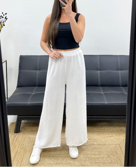 PE1667 FLOWING PANTS WHITE