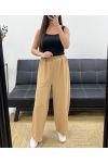 PANTALONE FLUIDO PE1667 CAMMELLO