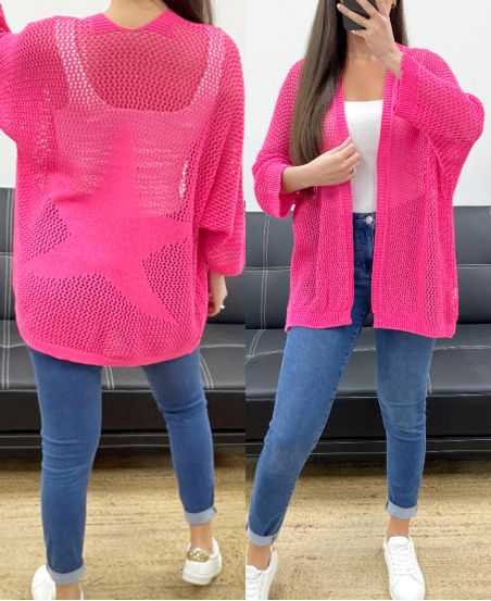 STERN ZURÜCK MESH WESTE PE1620 FUSHIA