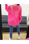 STERN ZURÜCK MESH WESTE PE1620 FUSHIA