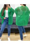 GILET MAILLE DOS ETOILE PE1620 VERT