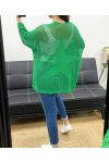 GILET IN MAGLIA STAR BACK PE1620 VERDE