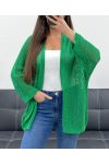 GILET MAILLE DOS ETOILE PE1620 VERT
