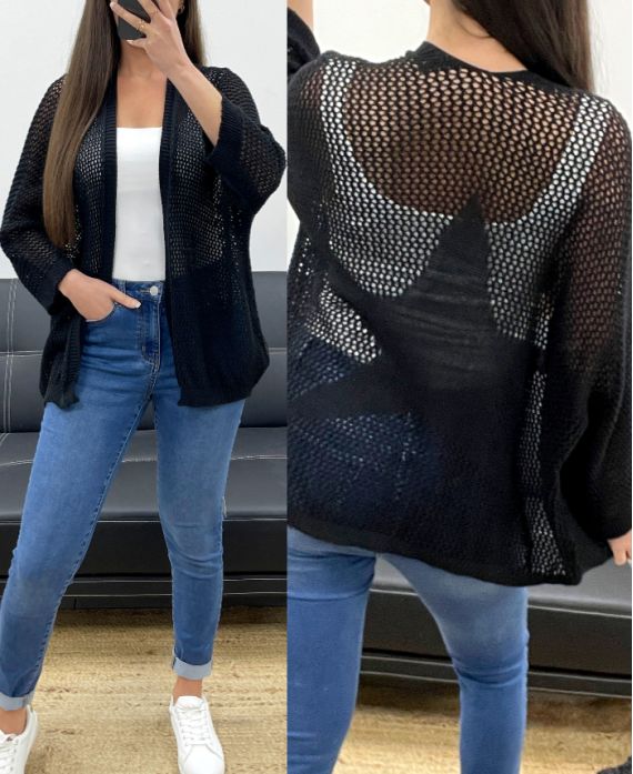 STERN ZURÜCK MESH WESTE PE1620 SCHWARZ