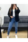 GILET A RETE POSTERIORE A STELLA PE1620 NERO