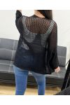 STERN ZURÜCK MESH WESTE PE1620 SCHWARZ