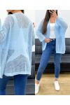 STERN ZURÜCK MESH WESTE PE1620 HIMMELBLAU