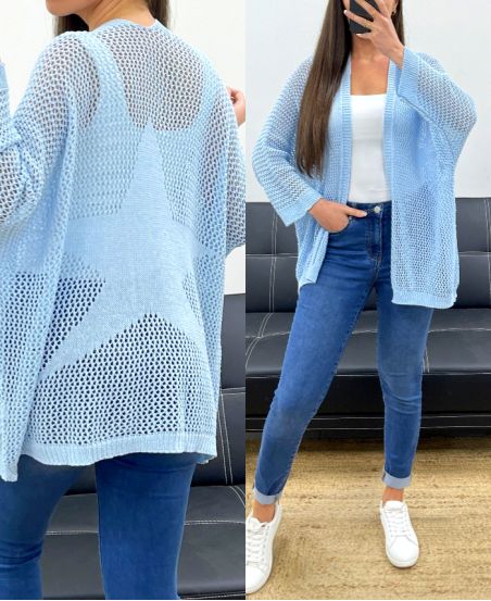 STERN ZURÜCK MESH WESTE PE1620 HIMMELBLAU