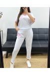 LOOSE SET T-SHIRT + BIJPASSENDE BROEK PE2288 WIT