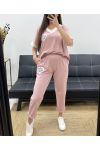 LOOSE SET T-SHIRT + MATCHING PANTS PE2288 PINK
