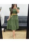 KLEID + GÜRTEL SS1653 KAKI