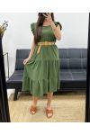 KLEID + GÜRTEL SS1653 KAKI