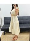 ROBE + CEINTURE PE1653 BEIGE