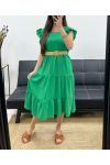 KLEID + GÜRTEL PE1653 GRÜN