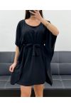 ABITO FARFALLA CON CRAVATTA REGOLABILE PE356 NERO