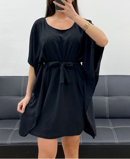 ABITO FARFALLA CON CRAVATTA REGOLABILE PE356 NERO