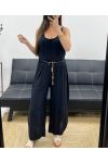 TOP FLUIDO CON CINGHIE INTRECCIATE PE1345 NERO