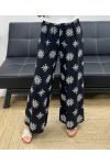 PANTALONE RICAMO PE2214 NERO