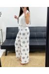 BESTICKTE HOSE PE2214 WEISS