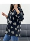 CAMICIA RICAMO PE2211 NERA