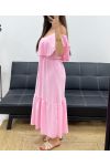 MAXI ABITO VOLANT SS1645 ROSA