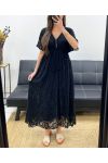 "BOHEMIAN COLLECTION" LANGES SPITZENKLEID PE2279 SCHWARZ