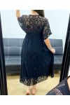 "BOHEMIAN COLLECTION" LANGES SPITZENKLEID PE2279 SCHWARZ