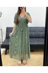 VESTIDO LARGO DE ENCAJE "BOHEMIAN COLLECTION" SS2279 KAKI