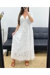 "BOHEMIAN COLLECTION" LANGES SPITZENKLEID PE2279 WEISS