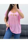CAMISETA ESTRELLAS BREZO SS2297 ROSA