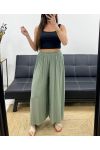LOCKER FLIESSENDE HOSE AUS VISKOSE PE1334 KHAKI