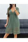 VESTIDO DE ENCAJE "BOHEMIAN COLLECTION" PE2229 KAKI