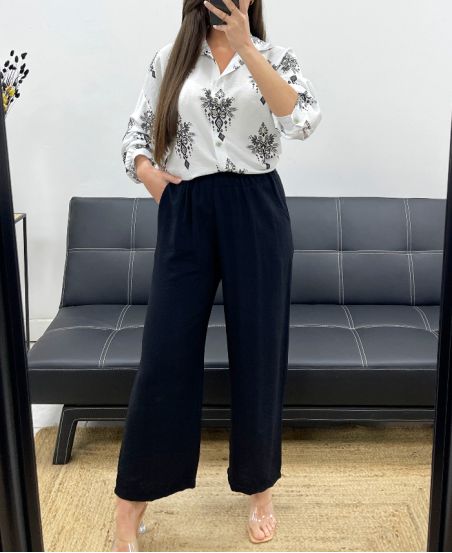 PANTALONE 2 TASCHE FLUID PE2219 NERO