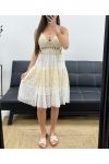 "BOHEMIAN COLLECTION" STRAPPY KANT/GEHAAKTE JURK PE2246 BEIGE