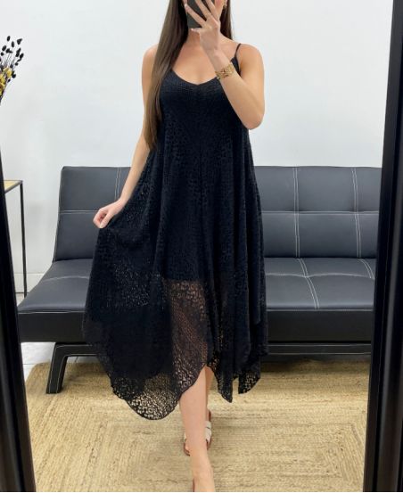 ABITO IN PIZZO "BOHEMIAN COLLECTION" SS2286 NERO