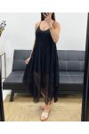 "BOHEMIAN COLLECTION" LACE DRESS SS2286 BLACK
