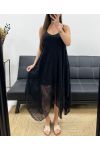 "BOHEMIAN COLLECTION" LACE DRESS SS2286 BLACK