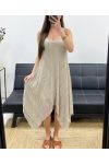 "BOHEMIAN COLLECTION" LACE DRESS PE2286 BEIGE
