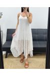 "BOHEMIAN COLLECTION" LACE DRESS SS2286 WHITE