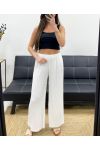 PE2260 GEPLOOIDE BROEK WIT