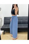 PE2260 GEPLOOIDE BROEK BLAUW
