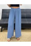 PE2260 GEPLOOIDE BROEK BLAUW