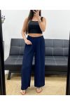 PE2260 GEPLOOIDE BROEK NAVY