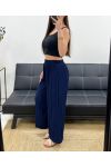 PE2260 GEPLOOIDE BROEK NAVY