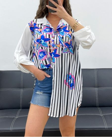 PE0188-5 CAMICIA STAMPATA