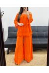 "BOHEMIAN COLLECTION" KANTEN BROEK DOUBLé PE2273 ORANJE
