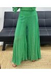 "BOHEMIAN COLLECTION" KANTEN BROEK GEVOERD PE2273 GROEN