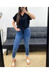 PE776 KRAWATTENBLUSE SCHWARZ