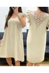 ABITO IN PIZZO FLUENTE PE1632 BEIGE