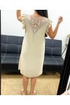 ABITO IN PIZZO FLUENTE PE1632 BEIGE